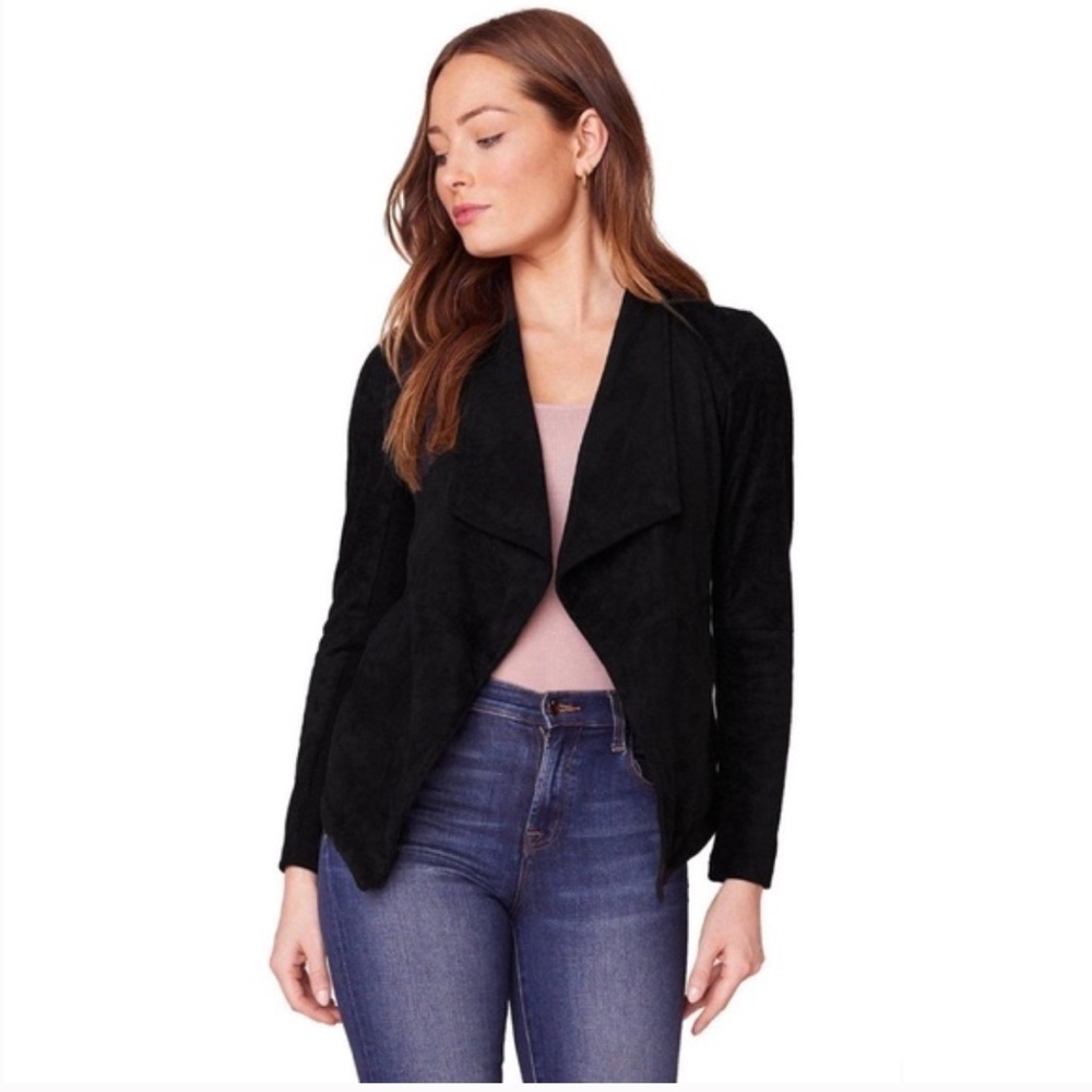 🍉 BB Dakota Wade Black Faux Suede Jacket XS